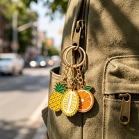 Porte-clés personnalisé en métal émaillé souple or et argent avec logo pour cadeaux promotionnels, vente en gros, fabricant de porte-clés Bubble Tea