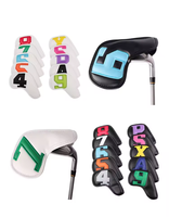 Housse de tête de club de golf Tropical Eagle Unique Racing Lucky Patriotic, texture carbone sur mesure, artisanale, pour clubs de type Blade et Mallet
