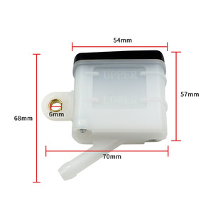 Mochi Motorcycle Brake Oil Cup Large <b>Plastic</b> Slanted Head Square For ATV Off Road Vehicle Modification - Product Image 2