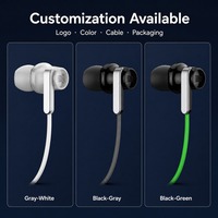 Écouteurs filaires Type C avec diaphragme composite de 10 mm, 32 ohms, intra-auriculaires avec microphone en silicone pour téléphone et tablette USB C