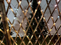 Guirlande lumineuse LED d'extérieur étanche en forme de rideau pour fenêtre, lumières féeriques décoratives de Noël pour mariage, fête, cour