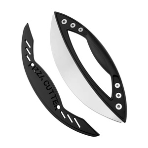 Outils de cuisine en gros, acier inoxydable, logo personnalisé, couteau à pizza, roulette à pizza, coupe-pizza avec couvercle - Product Image 1