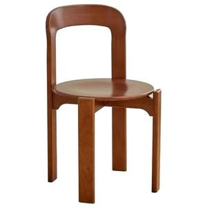 Nordic Minimalist Solid Wood Dining Chair With <b>Backrest</b> Modern Design For Home Dining Room Adult Use - Product Image 5