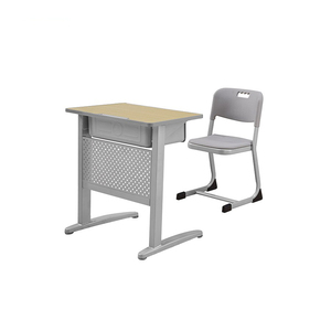 Muebles <span class=keywords><strong>de</strong></span> escuela primaria/secundaria, escritorio y silla <span class=keywords><strong>de</strong></span> estudio, juego <span class=keywords><strong>de</strong></span> mesa y silla doble para estudiantes - Product Image 6