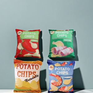 Nouveaux jouets couineurs pour animaux de compagnie, jouets en peluche pour chiens en papier froissé type croustille de pommes de terre, résistants aux morsures, pour le nettoyage des dents et la mastication des molaires, en stock, vente en gros - Product Image 1