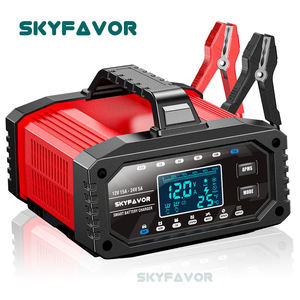 Chargeur de batterie de voiture le plus vendu 12V 24V 15A, charge rapide automatique, courant réglable, universel pour batteries au plomb 12V et LiFePO4 12V - Product Image 4