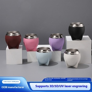 आर्गेंटेना न्यू मडाई कप मेगा mg02 304 स्टेनलेस स्टील वैक्यूम डबल लेयर थर्मोस बुलेट पोर्टेबल कॉफी मग पुआल 6-12 घंटे - Product Image 2