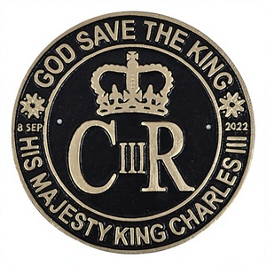 God Save the <b>King</b> CR <b>Crown</b> Wall Sign Cast Aluminium General Sign Decorative Custom Sign in Custom Metal Iron/Aluminium - Product Image 1
