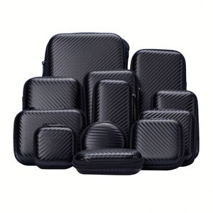 Estuche de Almacenamiento con Cierre de Cremallera EVA Personalizado de Fábrica, Bolsa de Transporte para Auriculares y Herramientas, Estuche Rígido Externo de Fibra de Carbono - Product Image 1