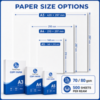 Papier d'impression de bureau en vrac, papier d'impression A3, papier de copie de bureau en gros - Blanc A3 80 g/m², 500 feuilles/rame en gros