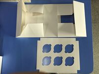 Boîtes alimentaires jetables imprimées en papier kraft, boîtes à gâteaux, boîtes à snacks, emballages pour gâteaux, boîtes à cupcakes, emballages pliables