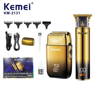 Kemei Km-2131 - Juego de Máquinas Cortapelos Profesionales para <span class=keywords><strong>Barber</strong></span>ía, Afeitadora Eléctrica Masculina, Recortadora de Pelo 2 en 1, Venta al por Mayor - Product Image 1