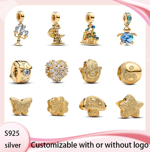 Braccialetto di gioielli in argento alla moda, con <span class=keywords><strong>oro</strong></span> incantato, nuovo prodotto, <span class=keywords><strong>oro</strong></span> serie premium accessori per gioielli - Product Image 1