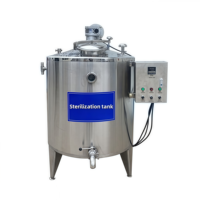 Prix usine Réservoir 100 litres Machine de pasteurisation de jus de fruits Acier inoxydable 304 Pasteurisateur automatique de lait à vendre