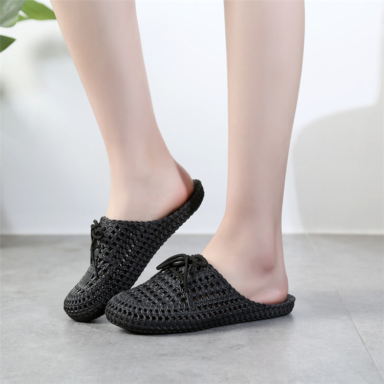 Women Lace Slippers Hole Shoes Ladies EVA Slides Footwear Outdoor Summer Sandals Slipper