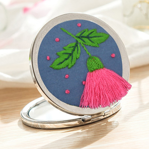Espejo cosmético <span class=keywords><strong>de</strong></span> doble cara hecho a mano, bordado creativo DIY, diseño <span class=keywords><strong>de</strong></span> superposición <span class=keywords><strong>de</strong></span> <span class=keywords><strong>punto</strong></span> <span class=keywords><strong>de</strong></span> <span class=keywords><strong>cruz</strong></span> Simple, bordado <span class=keywords><strong>de</strong></span> costura <span class=keywords><strong>de</strong></span> algodón - Product Image 5