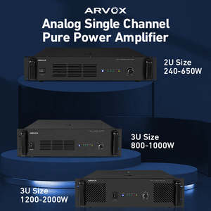 Venta caliente de alta potencia 1500W 3U amplificador de potencia analógico de un solo canal 70V/100V con transformador toroidal para sistemas PA confiables - Product Image 5