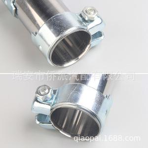 Stainless Steel Pipe Clamp 50 Mm Universal Automotive Exhaust Connector Metric <b>Fastener</b> - Product Image 3