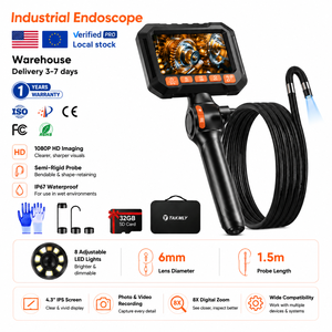 Sonda de inspección industrial flexible de 6 mm con articulación bidireccional y luz LED, fibra óptica de 1.5 m para inspección de motores, paredes y tuberías Z90-6mm Industrial 2 - Product Image 4