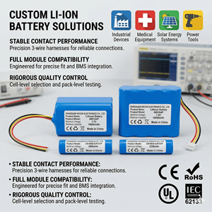 Bateria Recarregável de Lítio 18650 de Alta Capacidade Li-ion para E-bike, Scooter, Aspirador de Pó, Drone, Máx. 10A OEM ODM - Product Image 1