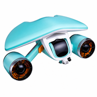 Scooter sous-marin à double hélice, vitesse de 1,5 m/s, double mode de profondeur 5 m/40 m, scooter de plongée portable électrique 100 W, batterie 11000 mAh