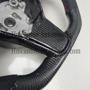 Volant de voiture en cuir perforé et fibre de carbone populaire pour Tesla Model 3 et Model Y (vente en gros) - Product Image 6
