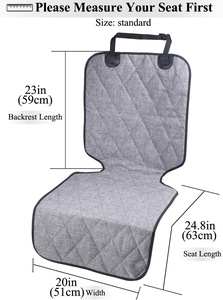 Fundas de asiento de auto de tela catiónica Multicolor para mascotas, cojín de asiento para asiento delantero de coche - Product Image 2