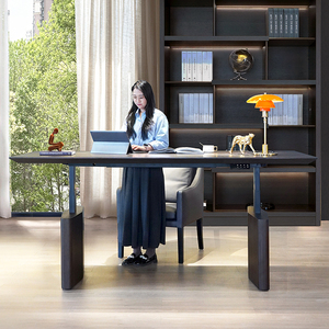 Escritorio <span class=keywords><strong>de</strong></span> Computadora <span class=keywords><strong>de</strong></span> Oficina en Casa <span class=keywords><strong>de</strong></span> Estilo Italiano Moderno, Importado, Minimalista, <span class=keywords><strong>Diseño</strong></span> Simple y Lujoso, Madera Maciza <span class=keywords><strong>de</strong></span> Alta Calidad - Product Image 2