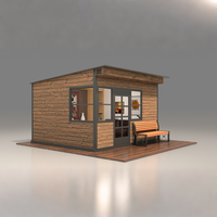 Espace d'intimité multifonctionnel moderne Loisirs Mini Petite Maison Modulaire Préfabriqué Conteneur Plat Hangar