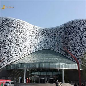 EX210 Revestimiento de Acero Inoxidable para Muros Cortina, Material Artístico Personalizable, para Hoteles y Centros Comerciales, Moderno, Multifuncional, Corte Láser - Product Image 3