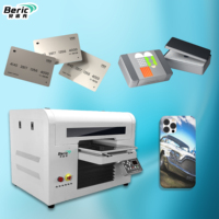 Impresora de Inyección de Tinta UV Automática Beric A3, Cabezales Dobles Industriales de Cama Plana, 2400 DPI, para Carcasas de Teléfono, Vidrio y Barniz, Nuevo Cabezal de Impresión XP600