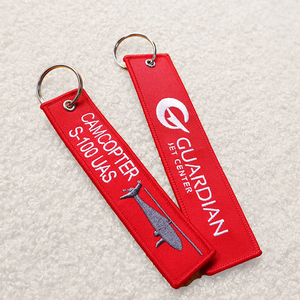 Llaveros de Tela con Logotipo de Doble Cara al por Mayor, Etiqueta de Identificación con Logotipo Personalizado, Llavero Bordado con Su Diseño - Product Image 3