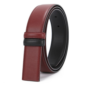 Người Đàn Ông Của Tốt Thay Thế Hai Mặt Saffiano Bò Ẩn Da Dây Đeo Thắt Lưng Với Không Có Khóa - Product Image 2