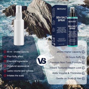 Private Label Natural Thickening Medium Hold Matte Based Sea Salt <strong>Spray</strong> <strong>Men</strong> <strong>Hair</strong> Styling Products - Product Image 4