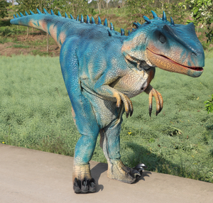 Costume de dinosaure Tyrannosaurus réaliste personnalisé pour adultes, idéal pour les spectacles, les parcs d'aventure et les événements sur le thème du monde jurassique. - Product Image 4