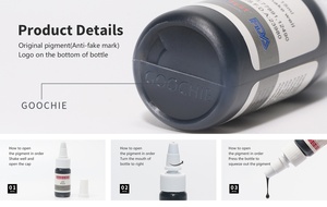 Goochie trang điểm vĩnh viễn Nguồn cung cấp micropigmentation sắc tố tạm thời SMP Bút kẻ mắt hình xăm mực OEM - Product Image 6