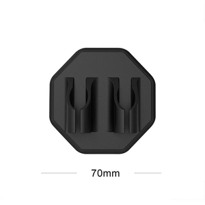 Support de brosse à dents multifonctionnel en silicone avec crochets muraux, organisateur de rangement pour salle de bain, support de brosse à dents en silicone - Product Image 3