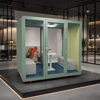 Cabine téléphonique de bureau en acier au design modulaire moderne avec isolation phonique pour hôtels, centres commerciaux, hôpitaux et écoles