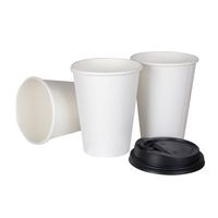 Tasse de papier de café blanc imprimé personnalisé bon marché de haute qualité
