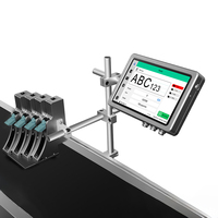 Printer Inkjet Inline Resolusi Tinggi HP TIJ 2.5 Teknologi Thermal 2 Printhead Aplikasi PVC 1-25.4mm Pencetak Tanggal Kedaluwarsa