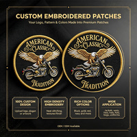 Étiquette textile personnalisée avec logo, patchs brodés et gaufrés pour vêtements, badges brodés thermocollants pour vestes