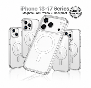 Nouvelle coque de téléphone transparente en TPU+PC avec charge magnétique sans fil, antichoc et électro-plaquée pour 16/15/14/<span class=keywords><strong>13</strong></span> <span class=keywords><strong>Pro</strong></span> Max - Product Image 1