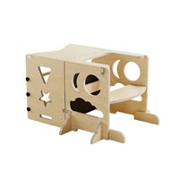 Torre de aprendizaje Montessori para niños, soporte de escalada para bebés con pizarra, taburete plegable de madera, taburete plegable para lavabo.