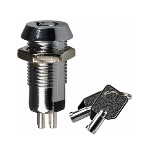 Supplier BOM List Service KO103A701 Tubular <strong>Key</strong> Actuator Keylock <strong>Switch</strong> <strong>SPST</strong> 2 Position Panel Mount KO103-A701 Solder Lug - Product Image 1