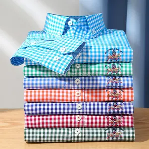 Camisa delgada de manga larga Oxford para hombre, camisa informal de verano de talla grande para hombre, camisas de trabajo formales