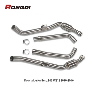 ท่อดาวน์ไปป์สำหรับ Mercedes-Benz E63/E63S AMG W212 ปี 2013-2016 ท่อไอเสียแบบไหลอิสระ ท่อตรง - Product Image 1