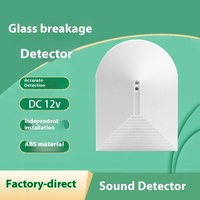 ABS berkabel 12V Alarm maling Sensor detektor pemecah kaca untuk penggunaan rumah komersial industri pabrik