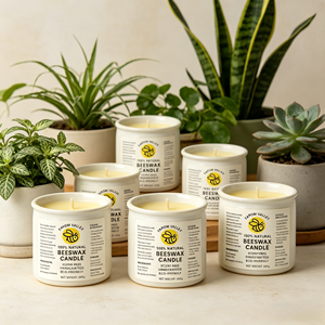 Pastilles de cire d'abeille blanche pure naturelle de qualité cosmétique pour baume à lèvres, lotion, savon, fabrication de bougies, approvisionnement en vrac - Product Image 1