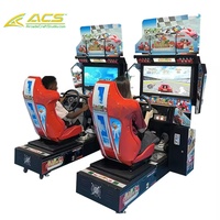 Machine d'arcade de course automobile Outrun 32 à monnayeur ACS, simulateur de jeu de conduite pour centre de jeux