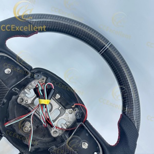 Volant en fibre de carbone CCExcellent pour <span class=keywords><strong>Dodge</strong></span> <span class=keywords><strong>Challenger</strong></span> 2015 2016 2017 2018 2019 2020 <span class=keywords><strong>2021</strong></span> - Product Image 3